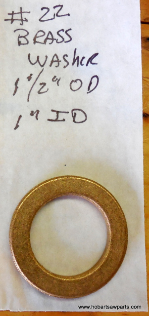 Brass Washer for Hobart #22 Meat Grinders